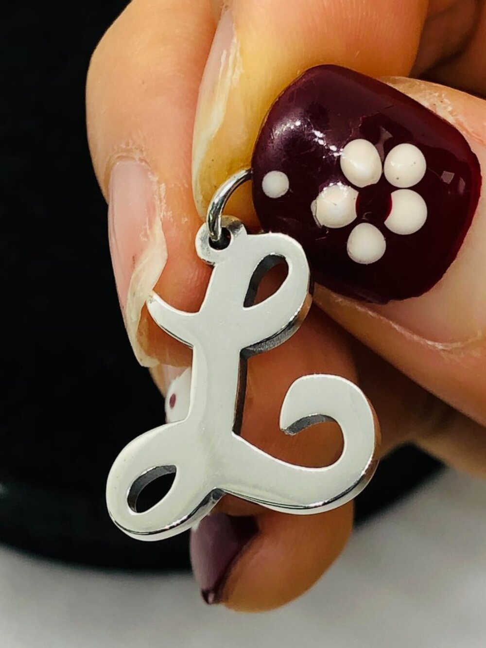 James Avery Large Script Initial L Charm